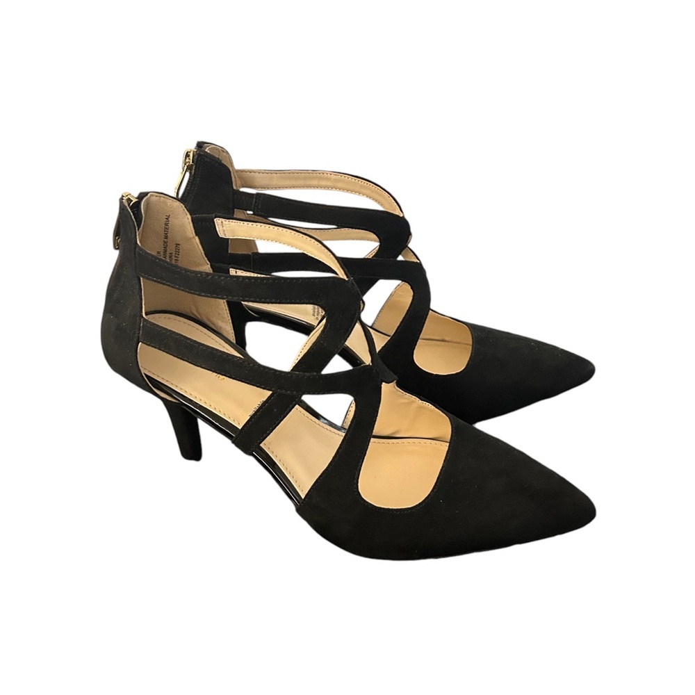 Liz Claiborne Helen Women’s Black Strappy Heels Size 10 M